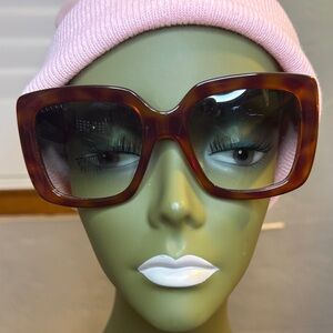 Gucci Brown Oversized Sunglasses